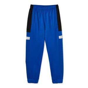 Russell Athletic Boys L 10/12 Colorblock Fleece Jogger Pants Pockets BLUE/BLACK